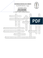 CRUCIGRAMA - Neuroanatomía Pte1