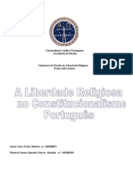 A Liberdade Religiosa Na Historia Constitucional Portuguesa