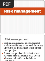 Risk Management Notes