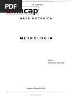 Manual Metrologia Pie Metro Instrumento Medicion Partes Componentes Tipos Resoluciones Precision Usos PDF