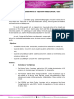 Guidelines in The Administration of The Division Unified Quarterly Tests