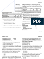 COS 103 - Variable Costing Exercises