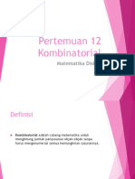 Pertemuan 12 - Kombinatorial