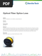 Optical Fiber Splice Loss - Final