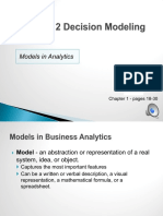 BANA 7012 Lecture 2.1 Models in Analytics