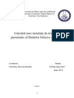 Calculul Unei Instalatii de Transport Pneumatic Al Fluidelor Bifazice Gaz Solid