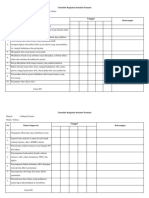 Audit Check List Unit Farmasi