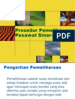 Prosedur Pemeliharaan Pesawat Sinar-X