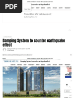 Damping System To Counter Earthquake Effect - Living Spaces - Daily Tribune