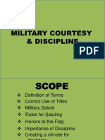 Military Courtesy Discipline