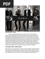 Introdution of Zara