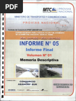 Informe 05 - Vol 01 - Memoria Descriptiva PDF