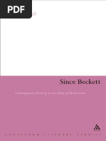 Since Beckett - Contemporary WR - Peter Boxall PDF