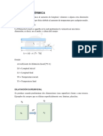 Dilatación Térmica