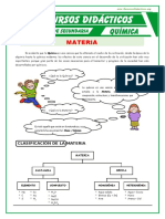 Clasificacion de La Materia para Primero de Secundaria