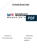 Maruti Suzuki Brand Audit