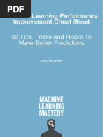 ML Performance Improvement Cheatsheet