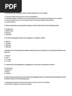 Diabetes Exam With Answers