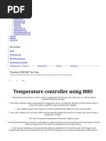 Temperature Controller - 8085 Microprocessor Course PDF