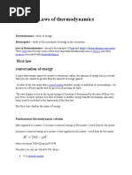 Laws of Thermodynamics