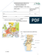 Testes de História e Geografia de Portugal 6ºano Revolução Francesa - Liberal e Portugal Na2 Metade Do Sec. XIX