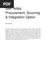 Procurement and Integration ARIBA PDF