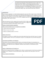 Pran Company Financial Analysis 1