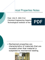 Mechanical Properties DEFINITIONS