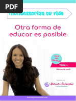 Tema 4 Montesoriza Tu Vida Miriam Escacena PDF