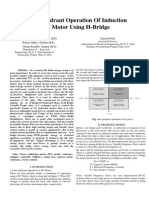 Four Quadrant Operation of IM Using H - Bridge