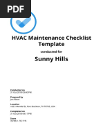 HVAC Maintenance Checklist Template Iauditor Sample Report