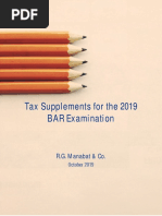 Tax Supplemental Reviewer - October 2019