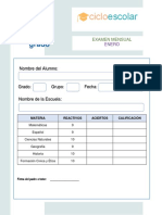 05 Examen - Enero - Quinto - Grado - 2020