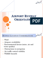 Airport Runway Location and Orientation