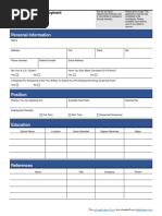 Job Application Form Download Standard 20170814