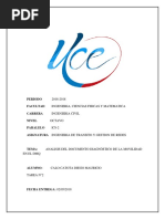 Analisis Del Documento Diagnóstico de La Movilidad en El DMQ