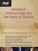 Anthropology and The Study of Culture