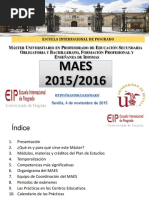 Presentacion MAES Curso 2015-2016