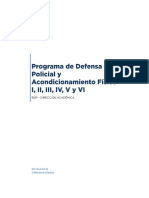 Programa de Defensa Policial y Acondicionamiento Físico