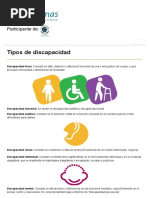 Tipos de Discapacidad