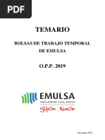 Temario Opp 2019