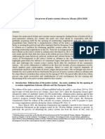 Prof Fatmir Zanaj, The Sociologist Looks Over The Process of Justice System Reform in Albania (2014-2018)