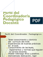 Perfil Del Coordinador Funciones y Tareas