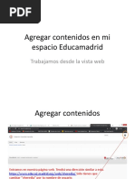 Agregar Contenidos en Mi Espacio Educamadrid