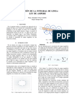 Integral de Línea LEY DE AMPERE