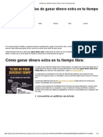 10 Maneras Rápidas de Ganar Dinero Extra en Tu Tiempo Libre