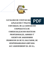 Catalogo de Cuentas y Manual de Aplicación I