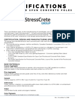 Spun Concrete Pole Specifications