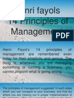 Henri Fayol's 14 Management Principles