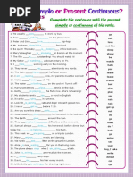 Present Simple or Continuous